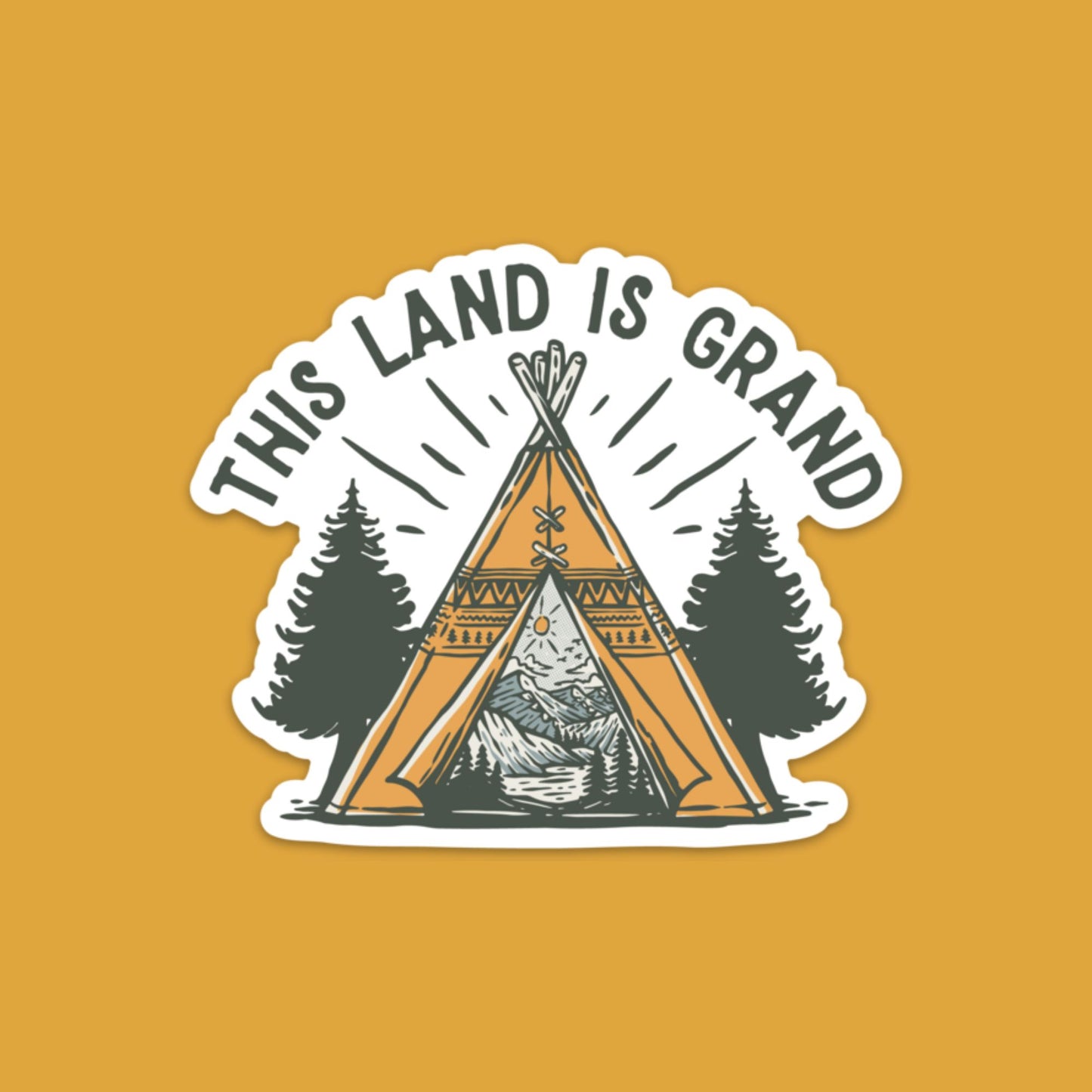 This Land is Grand Sticker