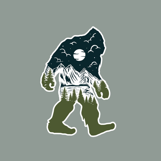 Bigfoot Natural Wander Sticker